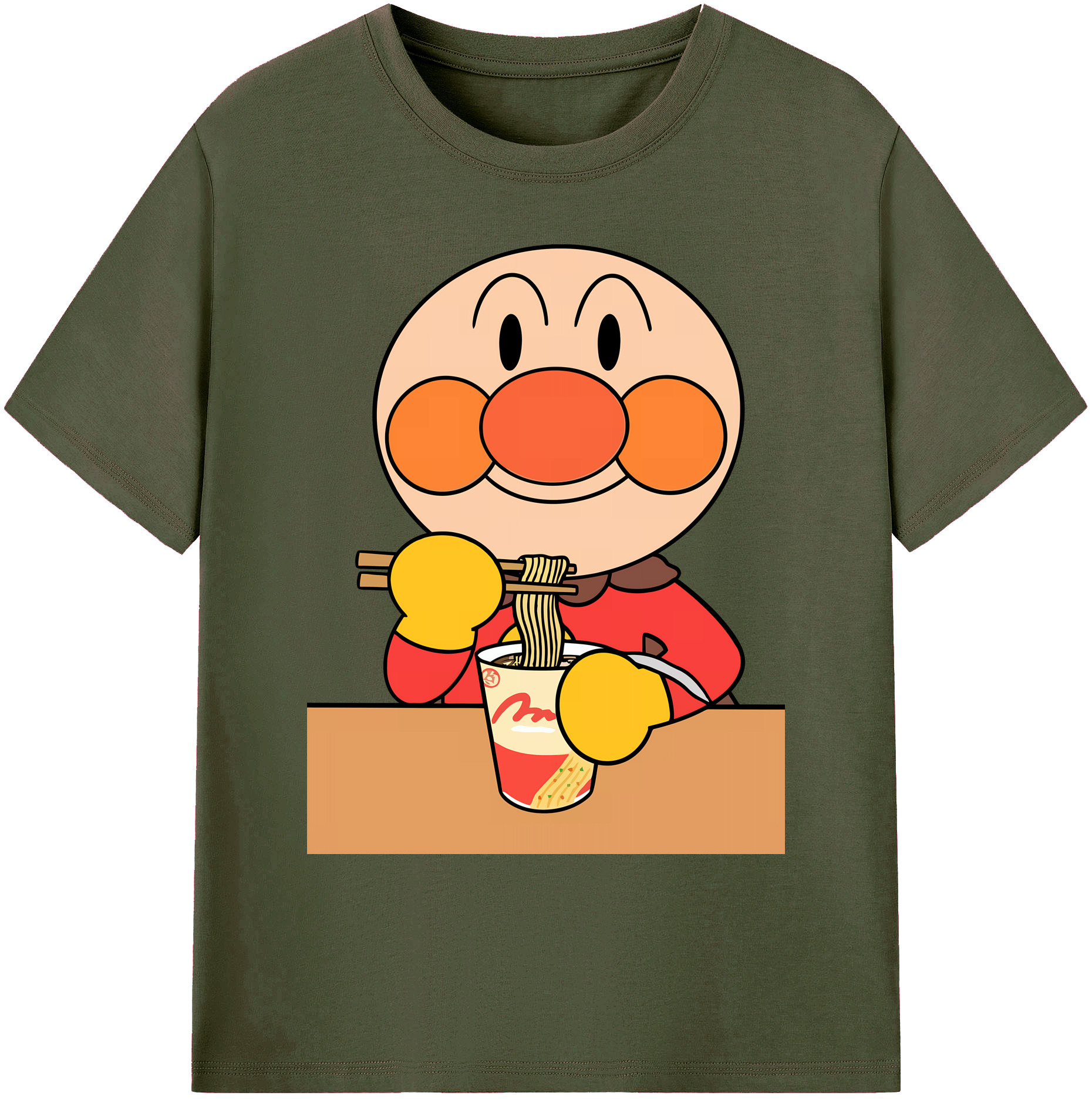 （画像用） アンパンマン Anpanman 綿100％ メンズ半袖Tシャツ｜肌触りやわらか＆通気性